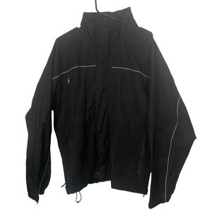 Frogg Toggs Toadz Black Full Zip Lightweight Rsin Jacket Size Large